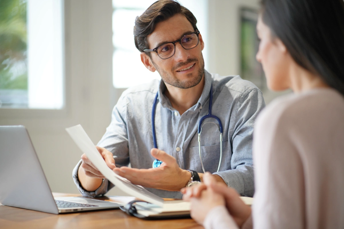 doctor with a patient